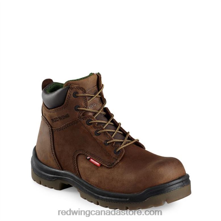 Work - Style 4456 King Toe Men's 6-inch Safety Toe Metguard Boot Z0PL111 Brown Red Wing