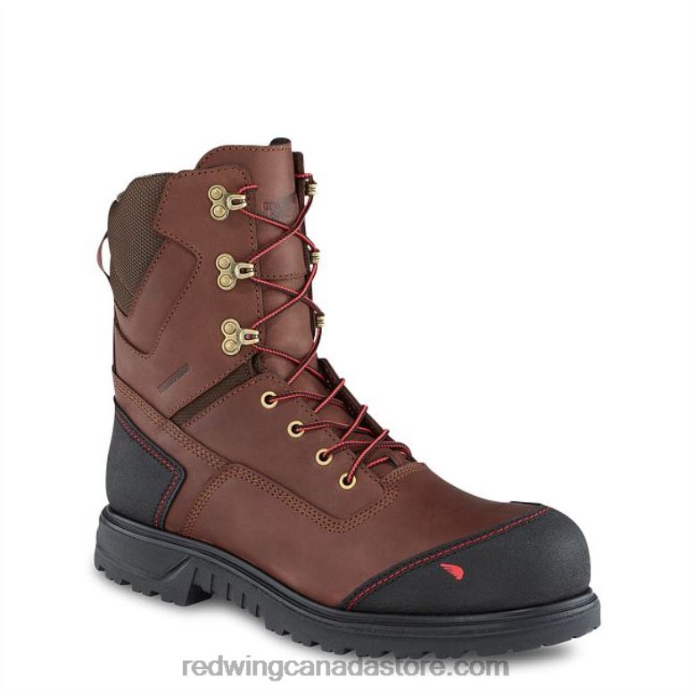Work - Style 4499 TruWelt Men's 10-inch Waterproof Safety Toe Metguard Boot Z0PL67 Brown Red Wing