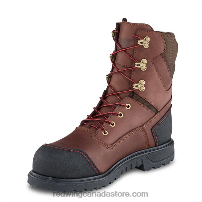 Work - Style 4499 TruWelt Men's 10-inch Waterproof Safety Toe Metguard Boot Z0PL67 Brown Red Wing