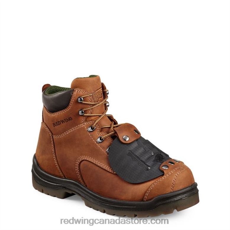 Work - Style 6674 TruHiker Men's 6-inch Waterproof Safety Toe Hiker Boot Z0PL112 Brown Red Wing