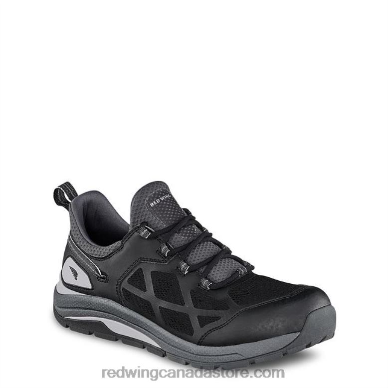 Work - Style 6349 CoolTech Athletics Men's Waterproof Safety Toe Athletic Work Shoe Z0PL137 Black Red Wing