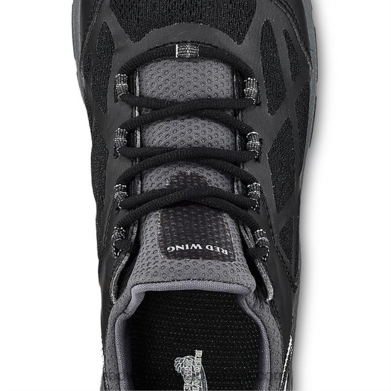 Work - Style 6349 CoolTech Athletics Men's Waterproof Safety Toe Athletic Work Shoe Z0PL137 Black Red Wing