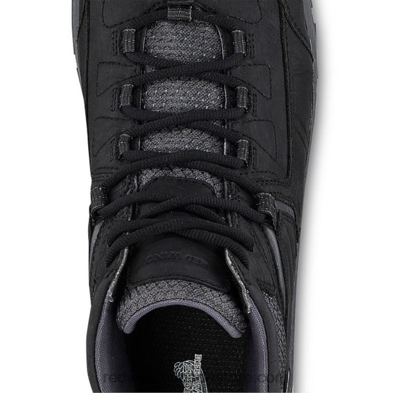 Work - Style 6714 Cross Lite Men's Safety Toe Chukka Z0PL138 Black/Gray Red Wing