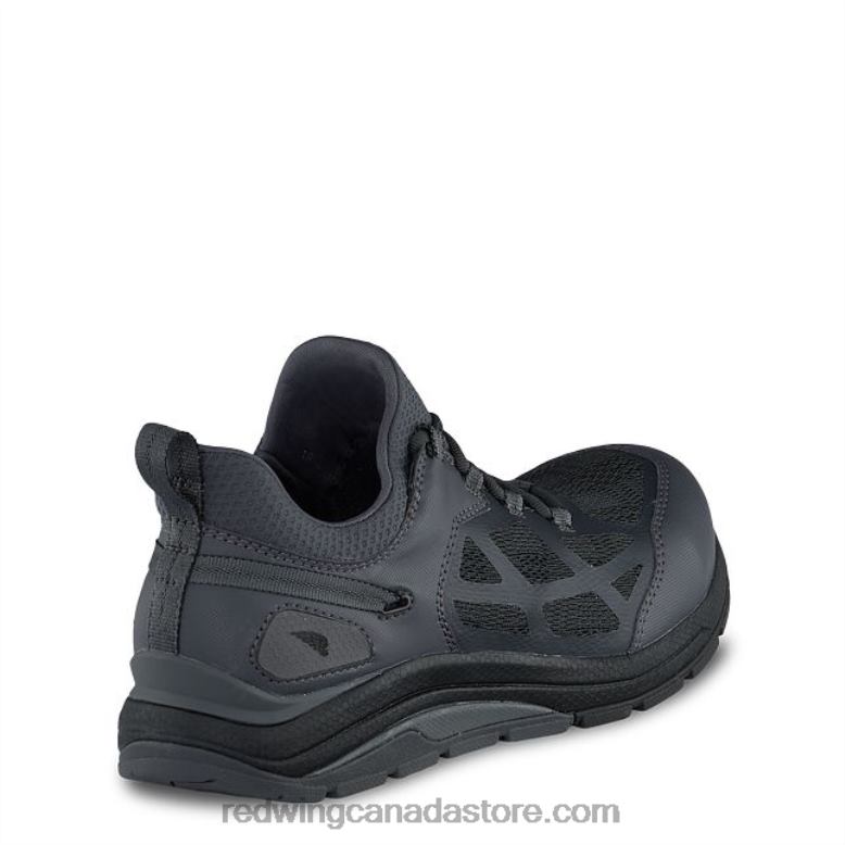 Work - Style 6719 Cross Lite Men's Safety Toe Chukka Z0PL147 Gray Red Wing