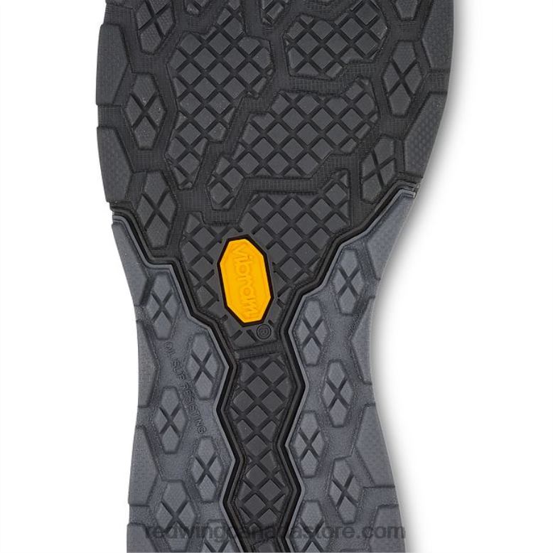 Work - Style 6719 Cross Lite Men's Safety Toe Chukka Z0PL147 Gray Red Wing