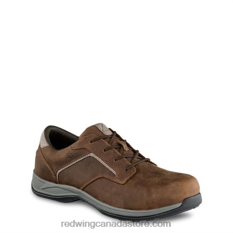 Work - Style 8712 ComfortPro Men's Soft Toe Oxford Z0PL143 Brown Red Wing