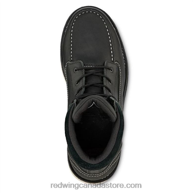 Heritage - Style 8085 Iron Ranger Men's 6-Inch Boot in Rough & Tough Leather Z0PL165 Black Red Wing