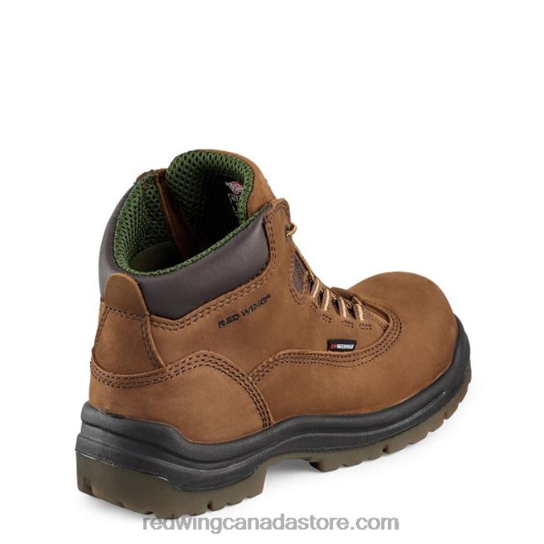 Work - Style 1224 Traction Tred Lite Women's 6-inch Waterproof Soft Toe Boot Z0PL158 Brown Red Wing