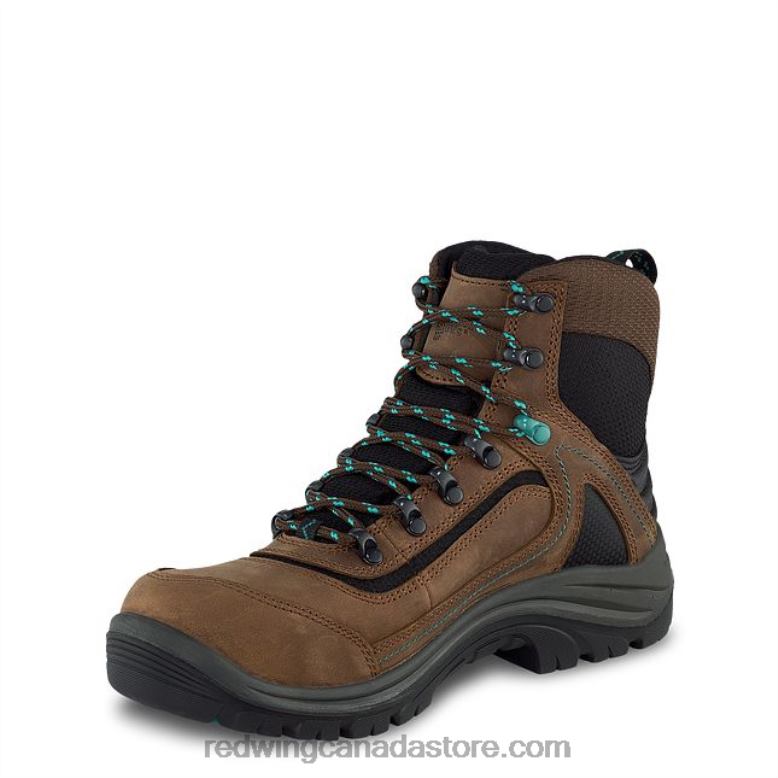 Work - Style 2340 King Toe Women's 5-inch Waterproof Safety Toe Boot Z0PL157 Brown/Turquoise Red Wing