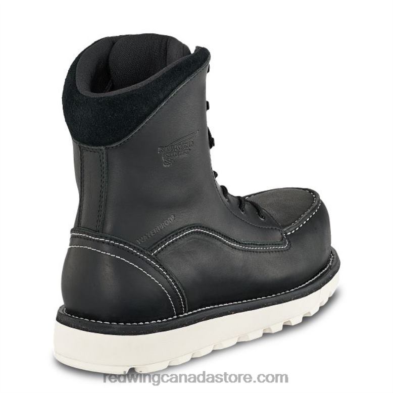 Work - Style 2346 Tradeswoman Women's 6-inch Waterproof Safety Toe Boot Z0PL156 Black Red Wing