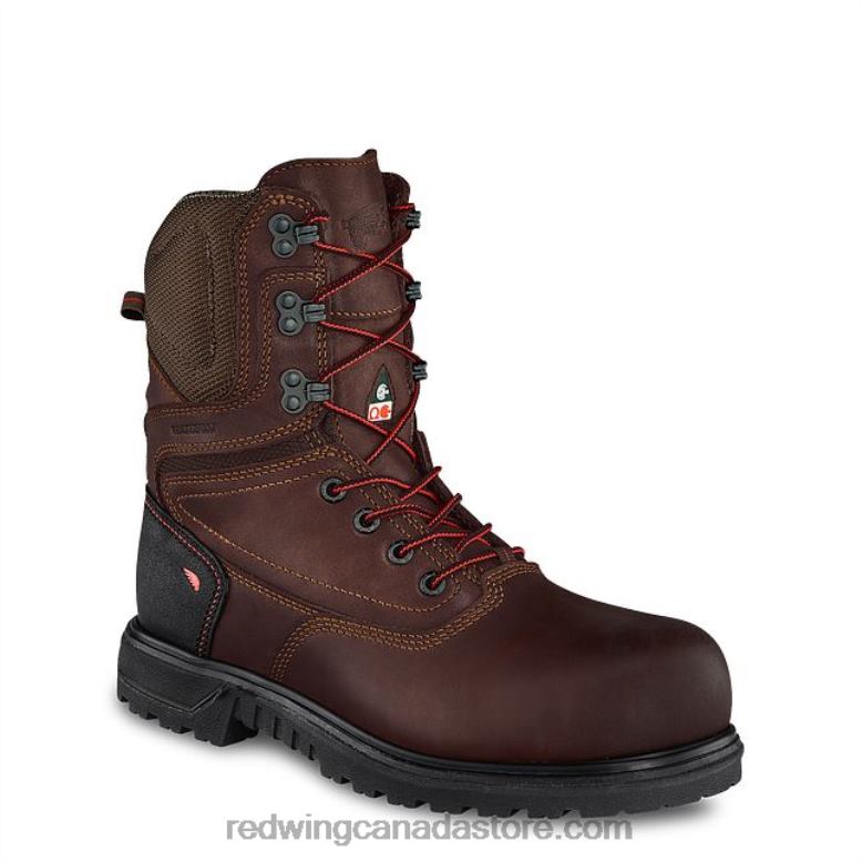 Work - Style 2444 Traction Tred Lite Women's 6-inch Waterproof Safety Toe Boot Z0PL154 Brown Red Wing