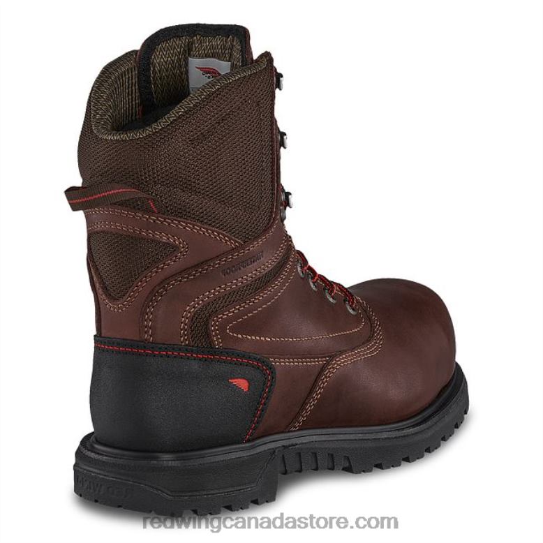 Work - Style 2444 Traction Tred Lite Women's 6-inch Waterproof Safety Toe Boot Z0PL154 Brown Red Wing