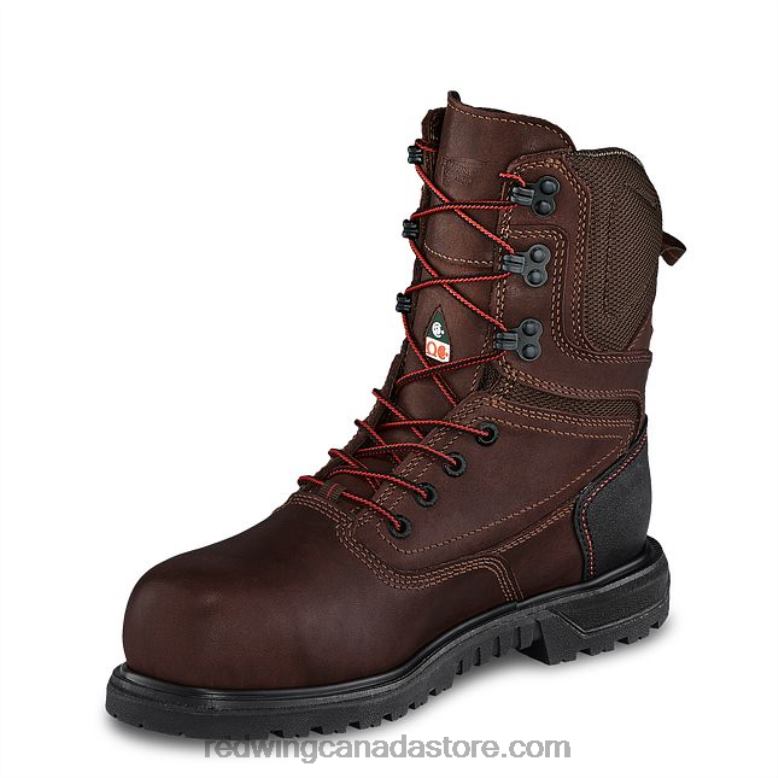 Work - Style 2444 Traction Tred Lite Women's 6-inch Waterproof Safety Toe Boot Z0PL154 Brown Red Wing