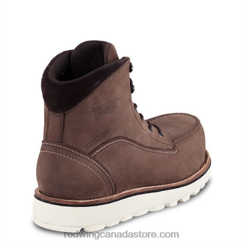 Work - Style 3537 Traction Tred Lite Women's 8-inch Waterproof CSA Safety Toe Boot Z0PL155 Chestnut Red Wing