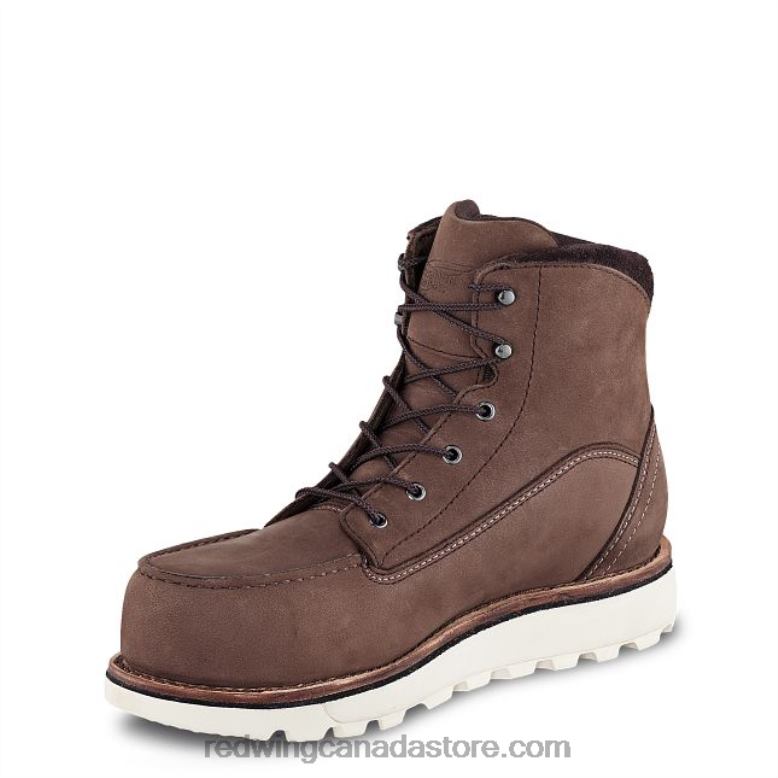 Work - Style 3537 Traction Tred Lite Women's 8-inch Waterproof CSA Safety Toe Boot Z0PL155 Chestnut Red Wing