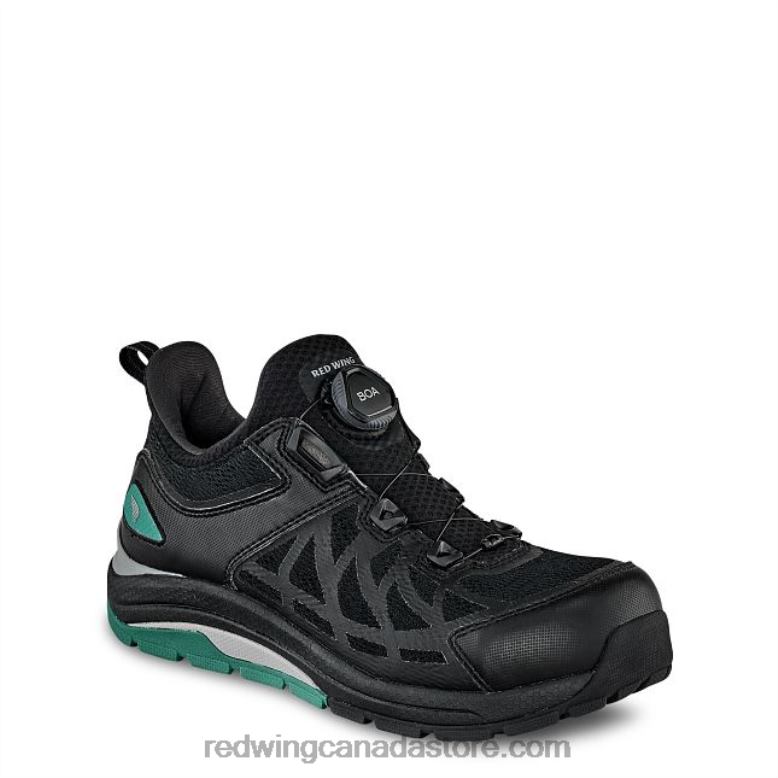 Work - Style 2343 CoolTech Athletics Women's Safety Toe Athletic Work Shoe Z0PL162 Black/Teal Red Wing