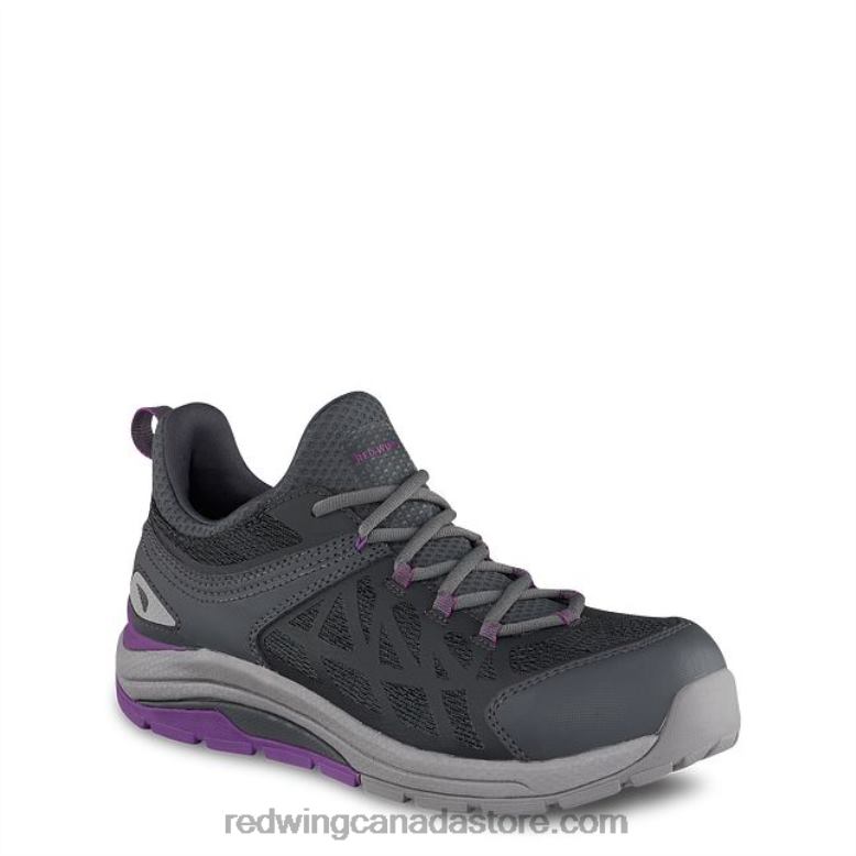 Work - Style 2348 CoolTech Athletics Women's Safety Toe Athletic Work Shoe Z0PL163 Gray/Purple Red Wing