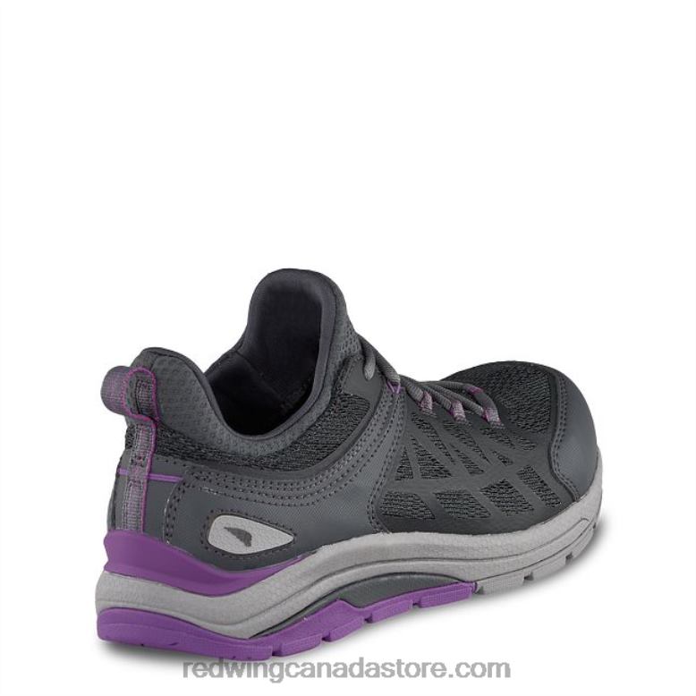 Work - Style 2348 CoolTech Athletics Women's Safety Toe Athletic Work Shoe Z0PL163 Gray/Purple Red Wing