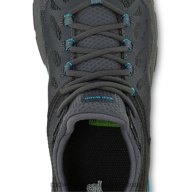 Work - Style 2445 Traction Tred Lite Women's 6-inch Waterproof Safety Toe Boot Z0PL164 Black/Blue Red Wing